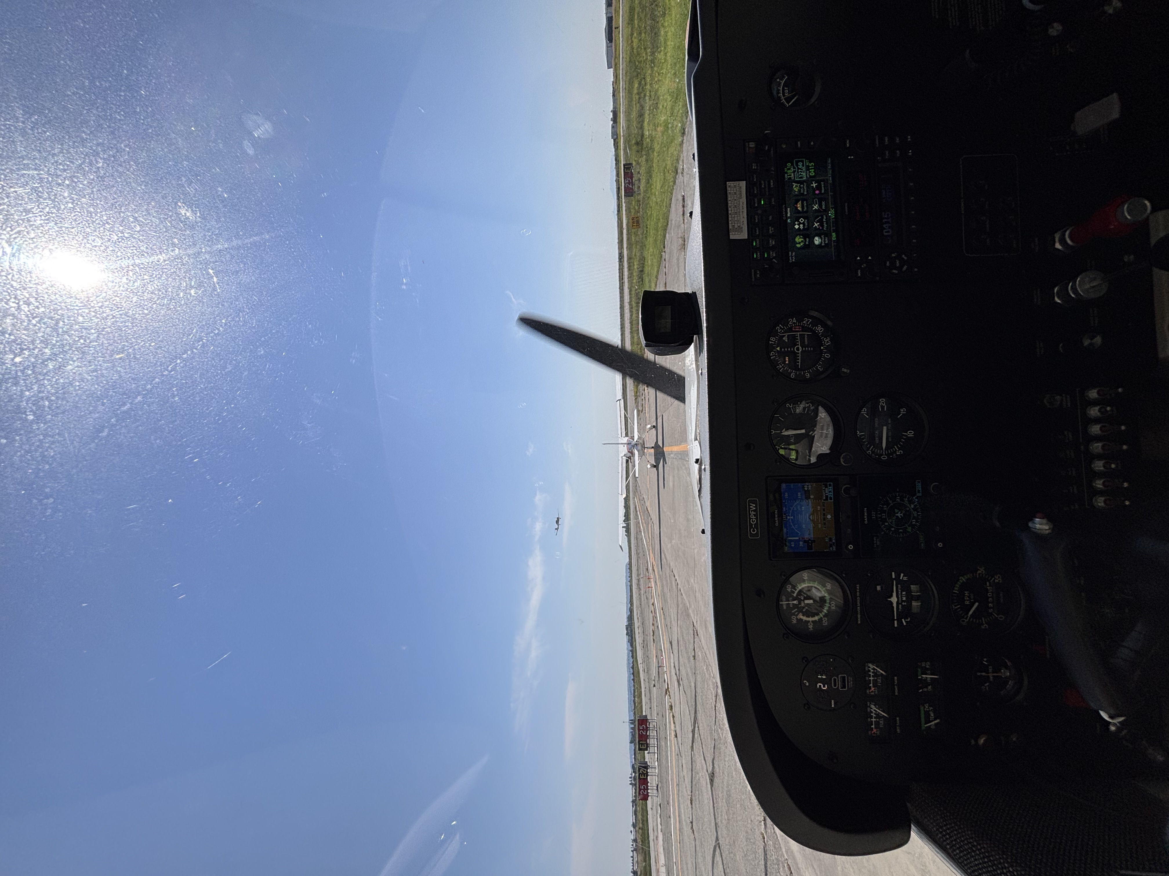 C172 Cockpit at CZBB C-GPFW